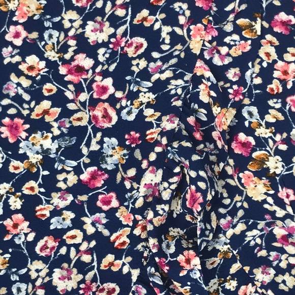 Beautiful Blue Ruffled Floral Dress - Picture 2 of 5